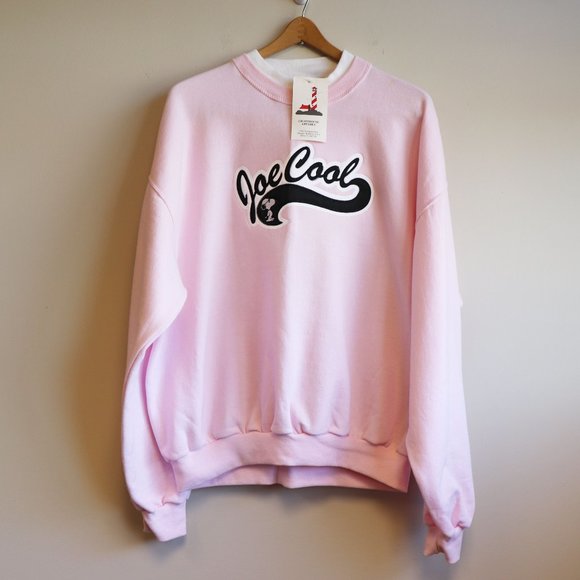 NEW Vintage Peanuts Collection Pink Joe Cool Pullover Sweater XL - Picture 1 of 12